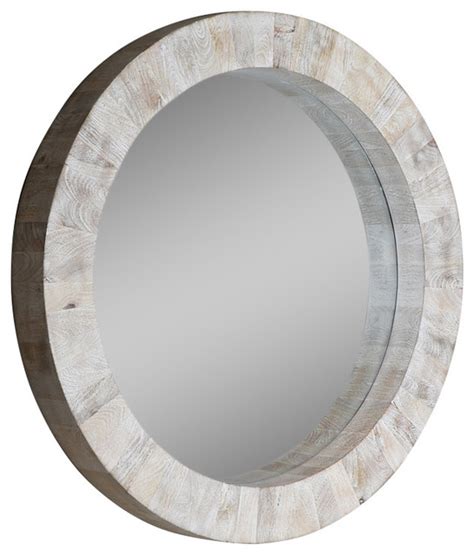 Shop Houzz | STUDIO A | HOME Driftwood Round Mirror - Wall Mirrors