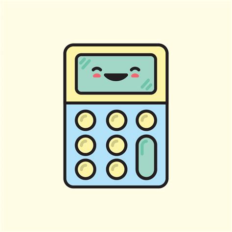 Cute Calculator Royalty Free Stock SVG Vector And Clip Art