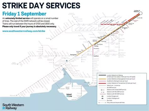 Map Shows Swr Trains Will Call At Just 10 Surrey Stations On Strike Day