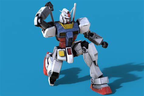 Gundam RX 78 3D Model CGTrader