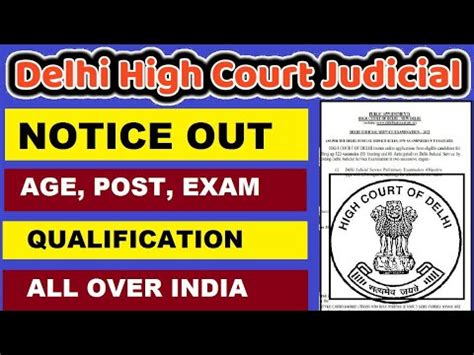 Delhi High Court Judicial Service Online Form Delhi High Court