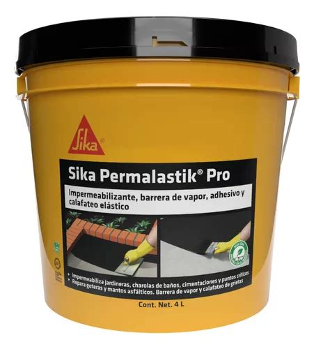 Sika Impermeabilizante Asfáltico Permalastik Pro 4 L Acabado Brillante