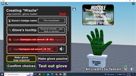 Glove idea: Missile | Fandom