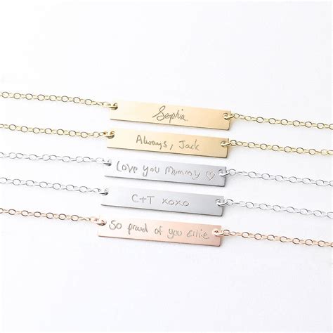 Personalised Your Handwriting Bracelet By Minetta Jewellery