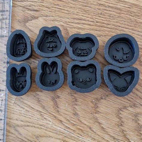 Skzoo Ot8 Cookie Cutter Set Of 8 Stray Kids Clay Cutter Kpop Cookie