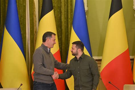 De Croo En Lahbib Ontmoeten Zelensky Tijdens Bezoek Aan Kiev