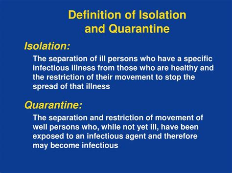 10 Differences Between Isolation And Quarantine Public Health Notes