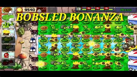 Plants Vs Zombies Mini Game Gameplay Bobsled Bonanza YouTube