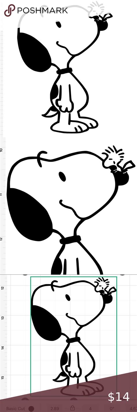 Snoopy And Woodstock Permanent Vinyl Decal