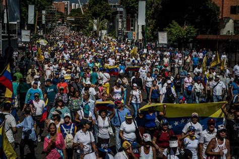 Venezuelans Opposed To Maduro Pour Into Streets For Day Of Protests