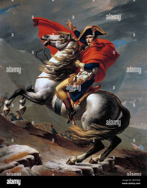 Jacques Louis David Napoleon Crossing The Alps Belvedere Version