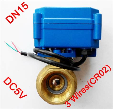 Electric Valve Brass Dc V Motorized Valve With Wires Dn