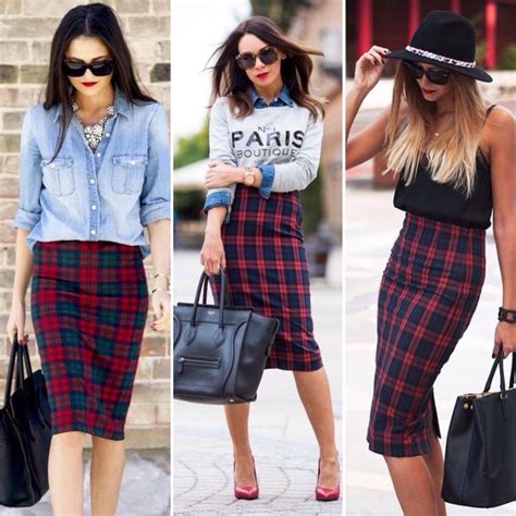 50 Maneiras De Usar Xadrez Saias Moda Looks