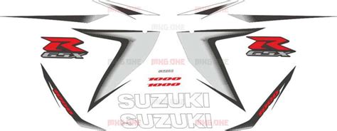 Suzuki Gsx R 1000 2008 Silver Decals Set Mxgone Best Moto Decals