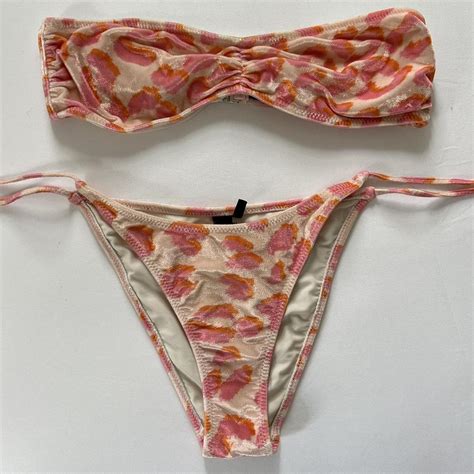 Triangl Pink Leopard Bikini S Bottom M Top Depop