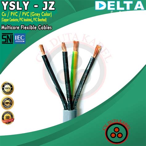 Jual Kabel Ysly Jz 4x0 75 Mm2 Delta 4x0 75 Mm2 4x0 75 Mm2 4 X 0 75 Mm2 4x0 75mm Shopee Indonesia