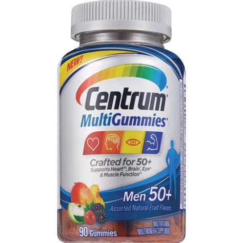 Centrum Men 50 MultiGummies Multivitamin Multimineral Supplement