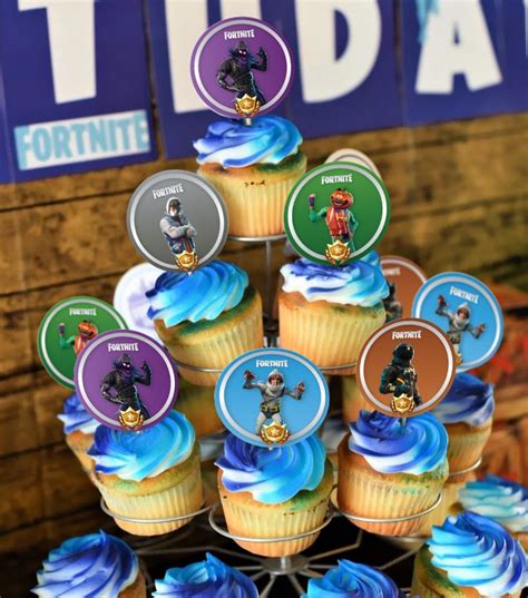 Cupcake Toppers 20 Fortnite Inspired Designs Ready To Print