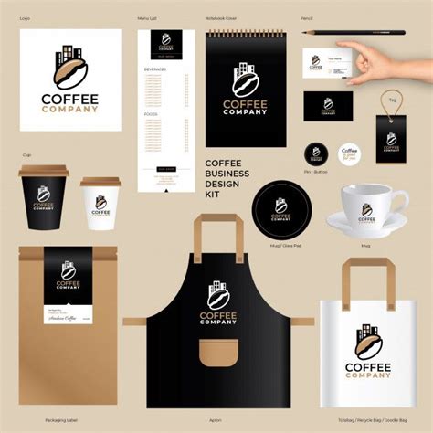 Premium Vector Brand Identity Templates For Coffee Company Coffee