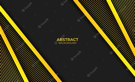 Premium Vector Abstract Background Black And Yellow