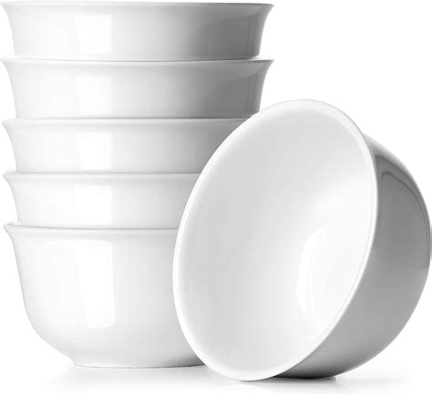 Dowan White Cereal Bowls For Oatmeal Ounces Deep Soup Bowls Set Of