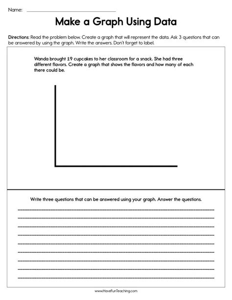 Making a Graph Using Data Worksheet by Teach Simple