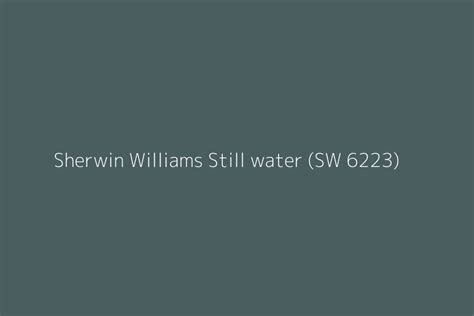 Sherwin Williams Still Water Sw Represented In Hex Code A D F