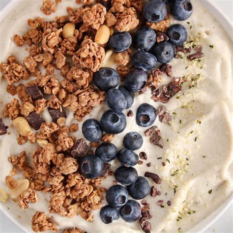 Vanilla Banana Smoothie Bowl Plant Based Jess