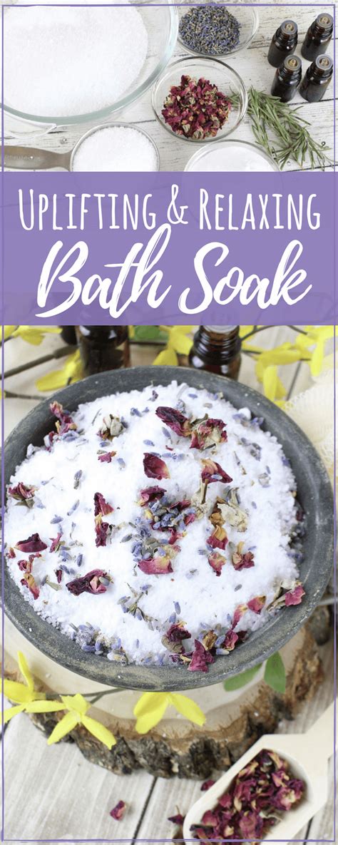 DIY Uplifting Relaxing Bath Soak Recipe With Essential Oils Simple