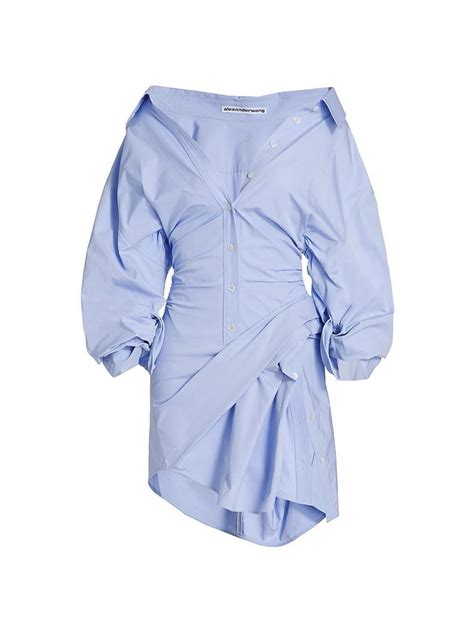 Buy Alexander Wang Alexander Wang Voluminous Cinched Waist Shirtdress