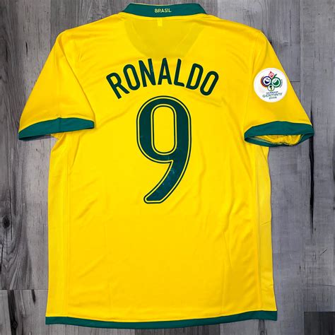 Ronaldo Brazil 2006 World Cup Jersey R9 WC Patches Medium | Etsy