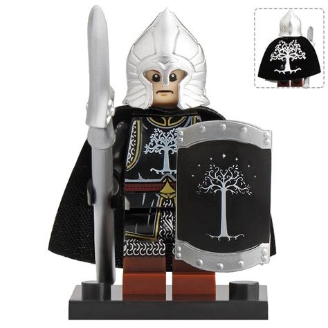 11pcs/set Gondor Soldiers Knights with Spear Lord of the Rings Lego ...