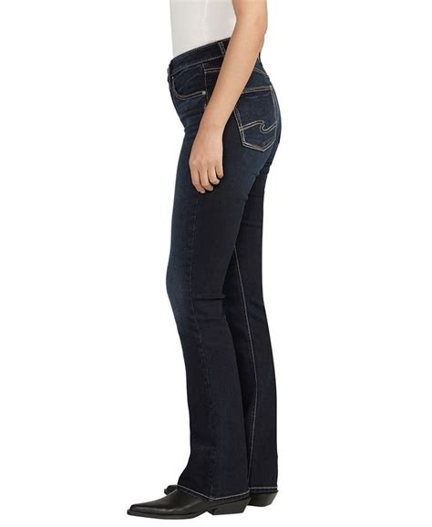 Silver Jeans Co Womens Avery High Rise Curvy Fit Slim Bootcut Jeans