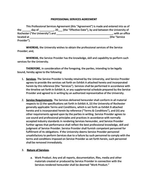 50 Professional Service Agreement Templates And Contracts