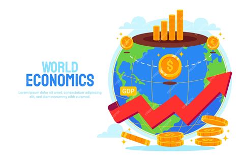 Premium Vector | Flat world economics background 