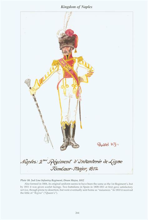 2nd Line Infantry Regiment Drum Major Kingdom Of Naples 1812