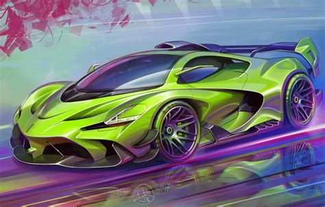 Wallpaper Car Art Race Car Sketch Alexander Sidelnikov Transport