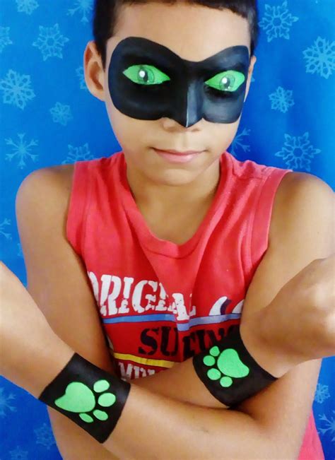 Sarah Cruz Pintura Facial Cat Noir Cat Noir Face Painting Face