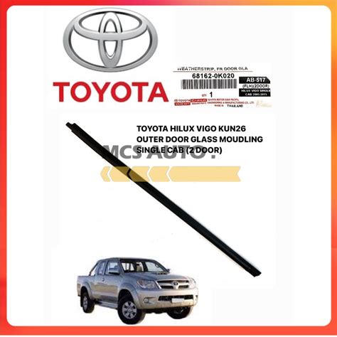 TOYOTA HILUX VIGO KUN25 KUN26 ORIGINAL OUTER DOOR GLASS MOULDING LINING