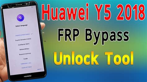 Huawei Y5 2018 FRP Bypass Unlock Tool YouTube