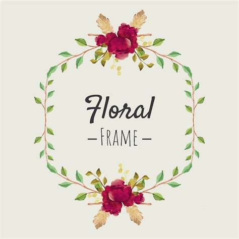 Premium Vector Beautiful Floral Frame