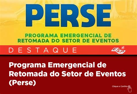 Programa Emergencial De Retomada Do Setor De Eventos Perse