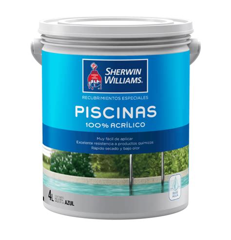 Pintura Piscina Base Agua 100 Acrílico Sherwin Williams