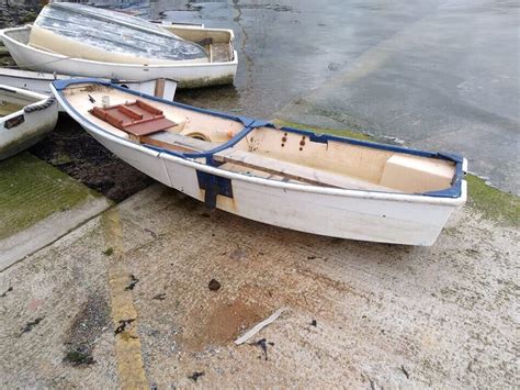 10ft Long Fibreglass Dinghy Tender Boat In Falmouth Cornwall