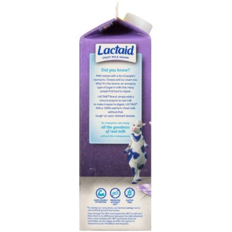 Kroger Lactaid 100 Lactose Free Fat Free Milk 1 Qt