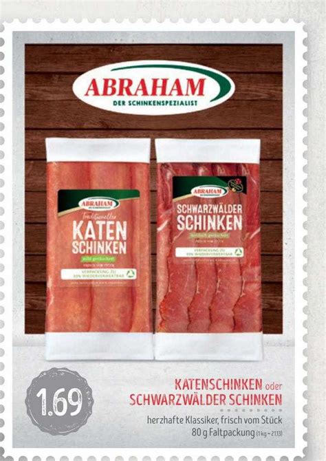 Abraham Katenschinken Oder Schwarzwälder Schinken Angebot bei Edeka Struve