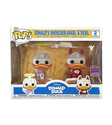 Donald Duck Funko Pop Donald S Shoulder Angels Angel Devil Vinyl