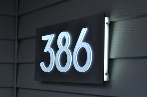 Custom Led House Numbers Sign 5 Tall Numbers Low Voltage Low Power