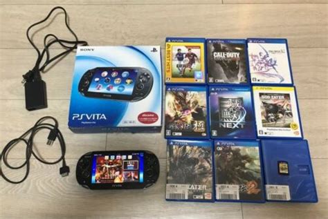 Sony PlayStation PS Vita 3G Wi Fi Model Crystal Black PCH 1100 Game