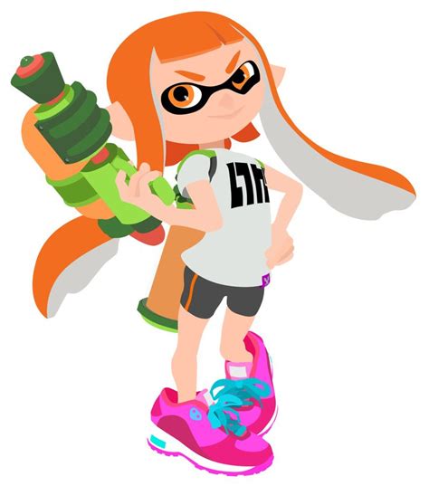 Orange Inkling Splatoon Vector By Firedragonmatty On Deviantart